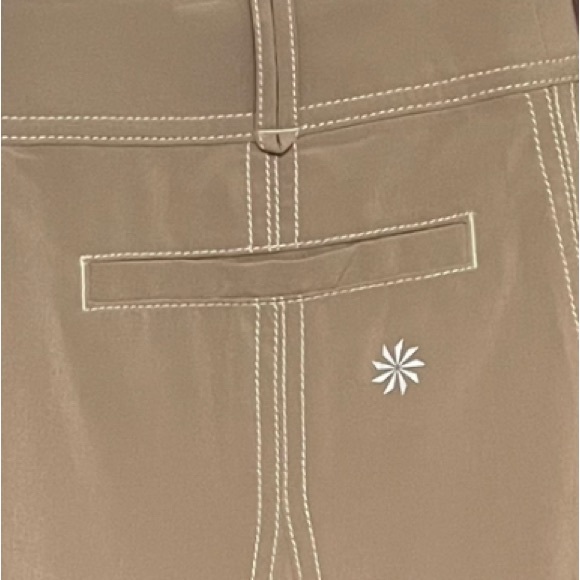 ATHLETA Whatever Women's Tan Fit and Flare Stretch Athletic Skort Skirt EUC Sz 4 - Picture 4 of 9